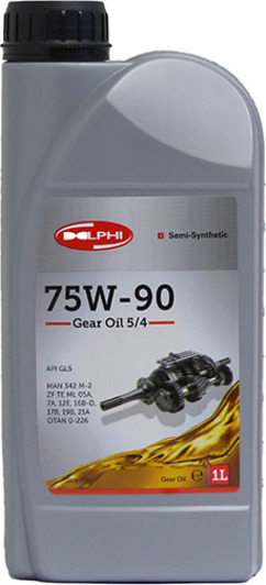 Трансмісійне масло DELPHI GEAR OIL 5/4 75W-90 1л